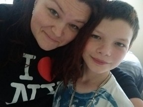 Facebook photo of Elysha Schlichter and her 12-year-old son Trai, who died after a carbon monoxide leak at an Airdrie apartment building on Sunday, Feb. 04, 2018.