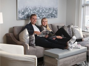 Eric Willerton and Amanda Shoults have just moved into their new condo in Legacy, and they love the new young feel to the south Calgary community.