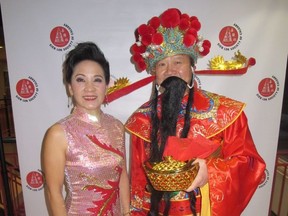Scores of guests gathered at the Regency Palace Feb. 10 to celebrate Sien Lok's 49th Annual Chinese New Year Gala and Fundraiser. Pictured are event emcee Grace Ma with Peter Lee. 2018 ushers in the Year of the Dog in the Chinese calendar.
