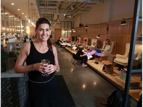 Lisa Maric who owns the Distilled Beauty Bar & Social House in Marda Loop was photographed on Wednesday February 28, 2018. Maric just learned the liquor license for her business has been revoked over a year after it was granted.