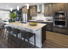 The kitchen in the Hudson II by Brookfield Residential, a finalist contending in the category for Detached Homes - production, 1,700 to 2,200 square feet.