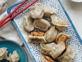 Pork and Chinese cabbage dumplings from Chinese Soul Food by Hsiao-Ching Chou.