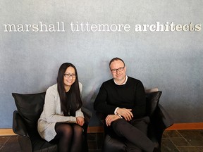 Chau Tran and Jeff Lyness of Marshall Tittemore Architects.