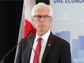 Natural Resources Minister Jim Carr, speaking at a press conference in Calgary on Feb. 8, 2018.