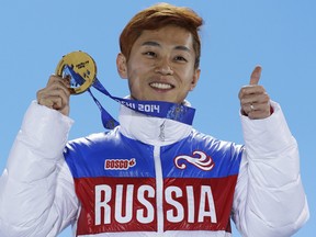 Men's 1,000-meter short track speedskating and six-time gold medalist Viktor Ahn is among the Russian athletes who filed appeals on Tuesday.