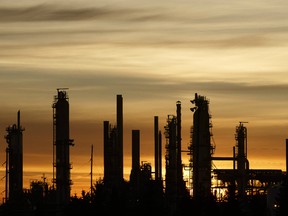 The Imperial Oil Strathcona Refinery in Edmonton, Alberta. Ian Kucerak/Postmedia Network