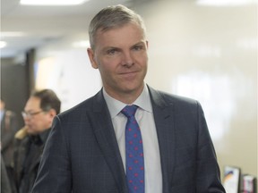 Tim McMillan, president and CEO of the Canadian Association of Petroleum Producers spoke at a luncheon at the Edmonton Chamber of Commerce on Feb. 7, 2018, and touched on the trade war between Alberta and B.C. over the Trans Mountain pipeline.