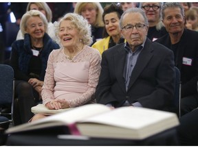 Mary and Joe Giuffre and family attend the renaming of the Alexander Calhoun Library to the Giuffre Family Library Saturday March 24, 2018, after their donation of $1.5 million.