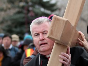 Calgary Bishop William McGrattan, who will once again join those making the annual Way of the Cross pilgrimage through the downtown core, believes the message of Easter is universal.