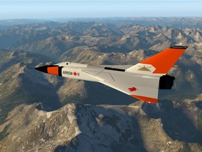 Renderings of the Arrow II, a replica of the original Avro Arrow built in the 1950s. March 25 marked the 60th anniversary of its first flight.
