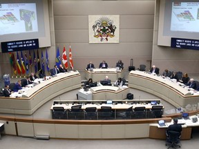 Calgary City Council in the chamber at City Hall in Calgary on Monday March 19, 2018. Darren Makowichuk/Postmedia