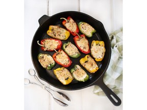 Cheese Topped Pepper Wedges for ATCO Blue Flame Kitchen for April 4, 2018; image supplied by ATCO Blue Flame Kitchen