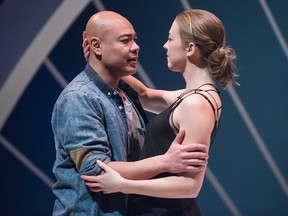 Mike Tan and Jamie Konchak in ATP's Constellations, which runs at Martha Cohen Theatre until March 17.