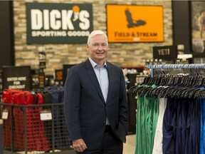 CEO of Dick's Sporting Goods, Edward Stack pictured in October, 2016. "We're going to have some blowback and some pushback on that businesses," Stack said during an investor conference on Wednesday. "It's going to be even softer than we had originally anticipated."