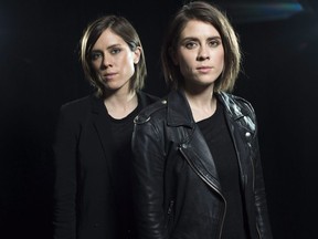 Sara Quin, left, and Tegan Quin of the Canadian singing duo Tegan and Sara, are among the recipients of Canada's most prestigious performing arts awards.