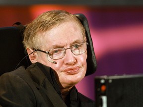 British theoretical physicist Prof. Stephen Hawking gives a lecture at the Perimeter Institute for Theoretical Physics in Waterloo, Ont., on Sunday, June 20, 2010. Hawking died on March 14, 2018, at his home in Cambridge, England.