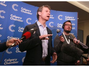 Cam Battley, CEO of Aurora Cannabis, speaks to media at the CannabisCon held at Telus Convention Centre Friday, March 2, 2018. Dean Pilling/Postmedia