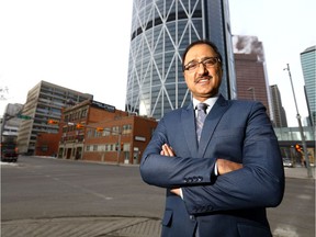 Amarjeet Sohi, Minister of Infrastructure and Communities speaks on the federal budget and its implications for Calgary and Alberta on Thursday March 1, 2018.