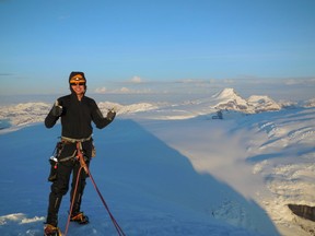 Jean-Francois Dupras on Mount Andromeda in Jasper National Park. Submitted photo