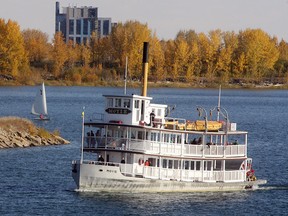 The SS Moyie on the Glenmore Resevoir near Heritage Park.