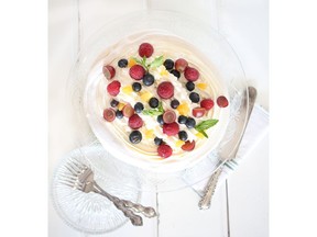 Pavlova with Fruit for ATCO Blue Flame Kitchen for Mar. 21, 2018; image supplied by ATCO Blue Flame Kitchen