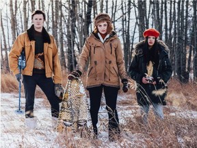Siobhan Cooney, Aaron Belot and Ivy Miller in in Snowshoe & Monster.