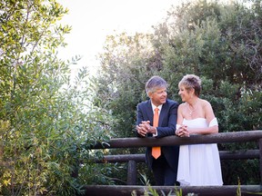 Ron and Patti Lou Doornbos, pictured at their wedding in 2013. Patti Lou was killed in a collision on March 13 and Ron passed away June 12 from injuries he received in the accident. Photo courtesy of Alison Veldkamp.