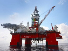 The Seadrill West Aquarius drilling platform is shown in this undated handout photo. Nova Scotia's offshore petroleum regulator has granted BP Canada Energy Group approval to begin drilling a well off the province's coast.