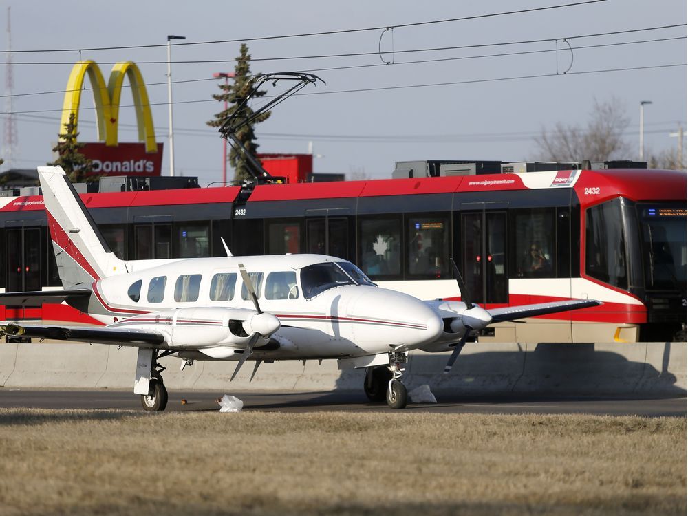 Calgary man surprised to see airplane parked on 36th Street