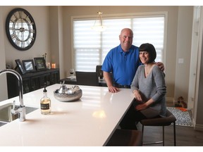 Kevin and Lorie Blayney love the peaceful oasis of their new home in the Cochrane community of Riviera in Riversong.