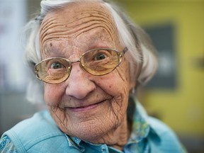 Beatrice Janyk, 95, began donating blood after her late husband was involved in a sawmill accident in 1947. She is Canada's oldest blood donor.