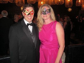 Pictured at Theatre Calgary's 50th-anniversary gala are TC vice-chair Craig Senyk and his wife Cara.