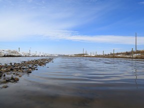 The Siksika reserve east of Calgary declared a state of emergency over concerns that some rural roads were becoming impassable due to mud and water from melting snow. Officials were worried about emergency access for some of the reserve's more isolated homes. A road on the reserve was photographed on Tuesday, April 17, 2018.
