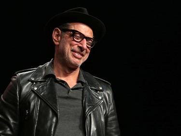 Actor Jeff Goldblum takes part in a discussion at the Calgary Expo at Stampede Park on Saturday April 28, 2018.