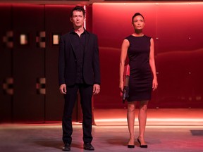 Simon Quarterman, Thandie Newton in Westworld, Season 2.