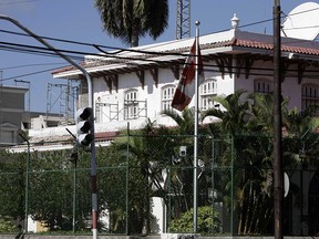 A view of the Canadian Embassy in Havana, Cuba.