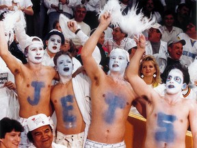 Jets fans started the whiteout in the 80s.