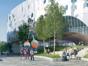 Rendering of the public art installation planned for the New Central Library.