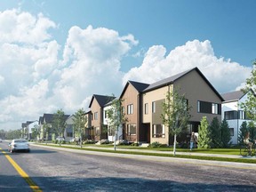 Arrive at Redstone Way features two-storey townhomes with basements.