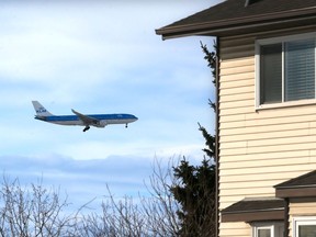 Reader says he's fascinated watching airport traffic fly over his home.