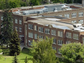 Western Canada High School on 17th Avenue S.W. has faced serious maintenance issues, including a leaky roof.