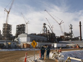 The North West Redwater Partnership's Sturgeon refinery in Alberta's Industrial Heartland is under construction. The Alberta government's encouragement of additional refineries is unlikely to significantly improve the oil industry's current export impasse, says columnist Richard Masson.