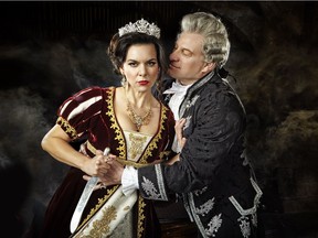 Calgary Opera's Tosca stars Ambur Braid, soprano as Tosca, and Gregory Dahl, baritone, as Scarpia.