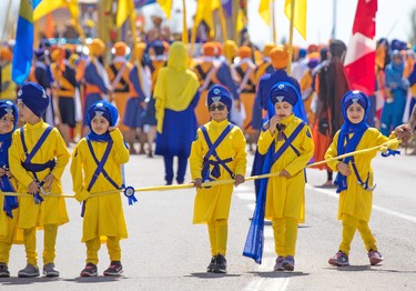 Thousands of Calgarians took part in the Nagar Kirtan Sikh Parade in northeast Calgary on Saturday May 12, 2018.