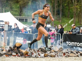 Faye Stenning competing in a Spartan race in Seattle.