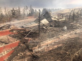 The Rocking Heart Ranch just outside Waterton Lakes National Park was hit by fire in 2017.