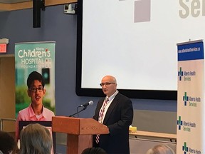 Dr. Sid Viner, Calgary Zone medical director for AHS speaks about the new mental health centre for youth on Friday, May 25, 2018. Anna Junker/Postmedia