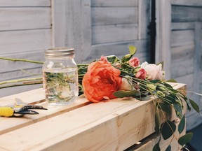 Peony posies are one of several summer workshops being held at Amborella Floral Studio.