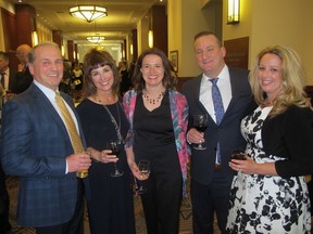 Pictured, from left, at the  9th Annual UP & Away Gala held May 3  are Kim Jones; Patricia Jones, CEO of both Catholic Family Service and Unlocking Potential Foundation; CFS board member Kimberley Lepard, UP board member Larry Long and his wife Susan Long. The SRO event raised $282,000 in support of programs and services of Catholic Family Service.