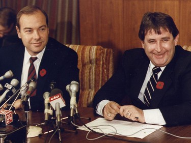 Olympic Duo - Former OCO Chairman Frank King and former Calgary Mayor Ralph Klein worked tirelessly together for the 1988 Calgary Winter Olympics.